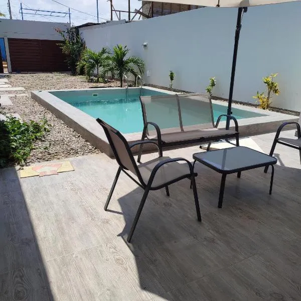 Tumbes Zorritos Bocapan Casa con piscina 3 dormitorios, hotell sihtkohas Bocapán