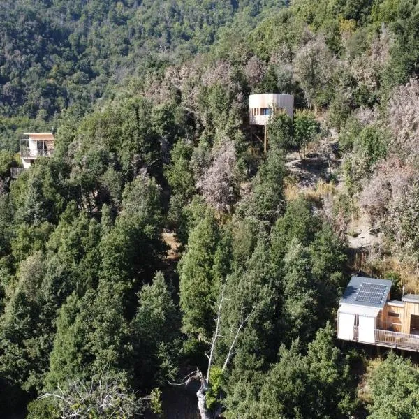 LES CABANES DE LUTINA, hotel v destinaci Poggio-Marinaccio