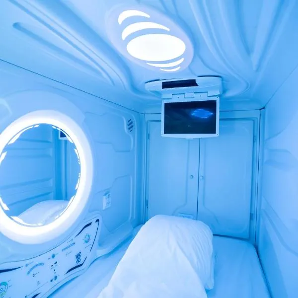 NapTapGo - Japanese Premium POD Hotel - Walk to Noida Electronic City Metro! Wifi, Lounge, Hotel in Noida