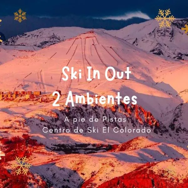 El Colorado Ski depto In Out 2 ambientes, hotel in Farellones
