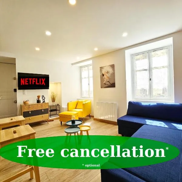 Rez de chaussée appartement à Tournus - Yellow, hotel in Tournus