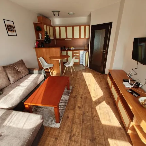 Уютная квартира в комплексе Snow Lodge、バンスコのホテル