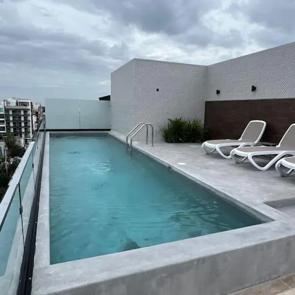 Oxygen! beautiful beach apartament 1BR Ocean view，位于普拉亚卡门的酒店