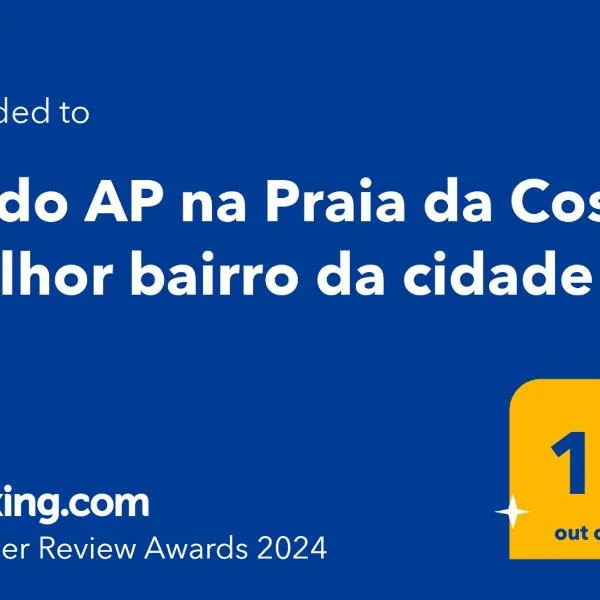 Lindo AP na Praia da Costa melhor bairro da cidade, hotel em Vila Velha