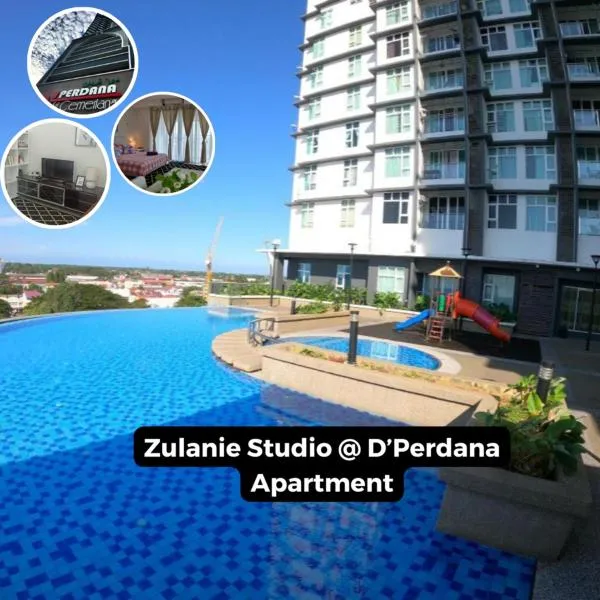 Zulanie Family Studio at D'Perdana Apartment, Spacious and Cozy with POOL, Free Wifi & Netflix, hotell sihtkohas Kota Bharu