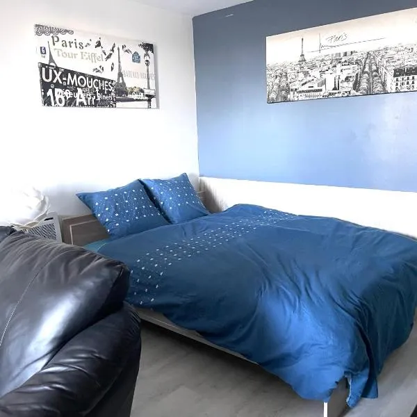 Studio cosy indépendant avec Jardin à Osny proche Cergy pontoise, hôtel à Osny