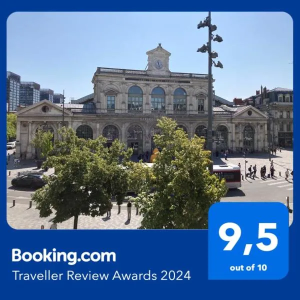 Studio en face de la Gare Lille Flandres, hotel in Lille
