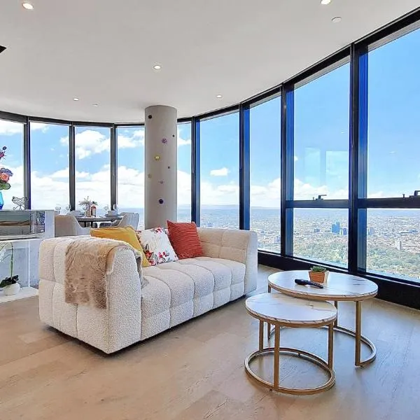 84 Floor/Splendid View/free car park/3B/Near Crown, hotel in Melbourne