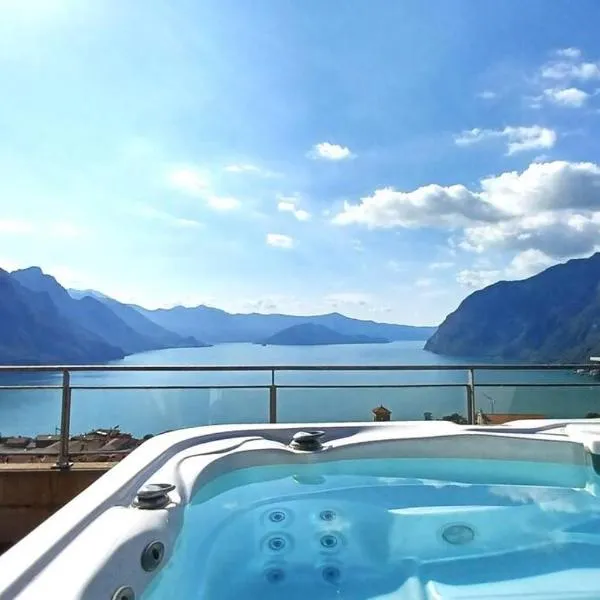 La casa sulla collina vista lago, hotel v destinaci Riva di Solto