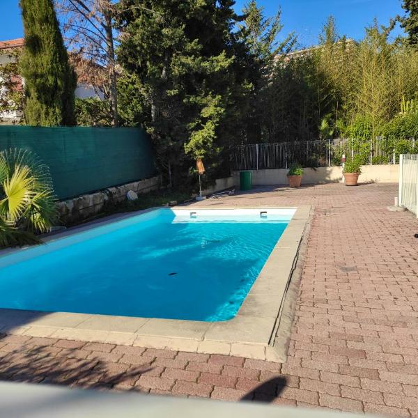 Appartement d'une chambre avec piscine partagee jardin clos et wifi a Nice