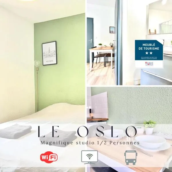 Le OSLO, à 50m de la gare TV connecté+Fibre, hotel in Poitiers