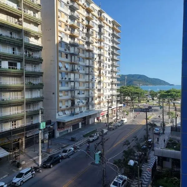 Vista ao mar, Wi-fi, Ar Cond, Portaria 24h, enxoval, hotel di Santos
