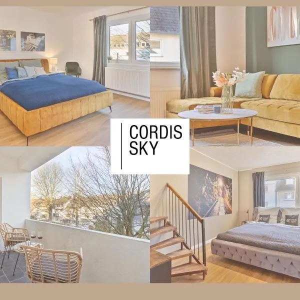 Villa trifft Zeche by Cordis Sky für bis zu 7 Personen 5 Minuten zur Messe Essen und zum Hauptbahnhof Essen, hotel in Essen