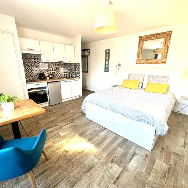 Studio Centre Plage parking gratuit