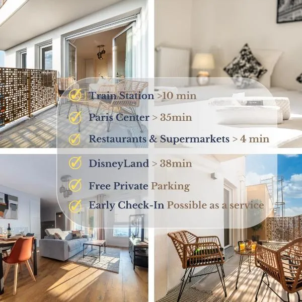 • Vue Panoramique • Gare à 10min • Parking Privé •, hotel v destinaci Champigny-sur-Marne