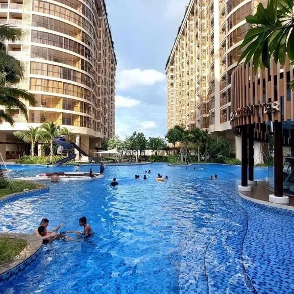 Modern Cozy Studio Room with Free Amazing Pool, Gym and Garden By SYM D827，位于金边的酒店