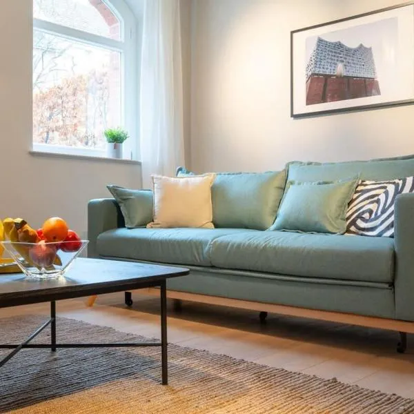 Spacious 3-bedroom apartment near Eilbekpark, hotel Hamburgban