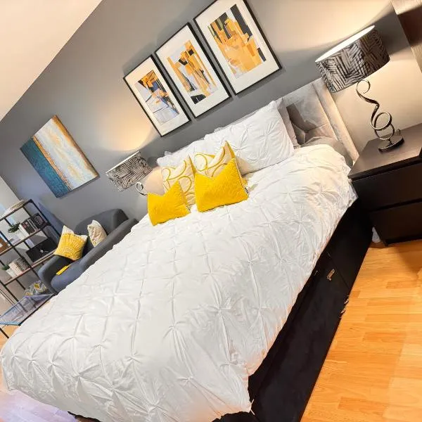 Perfectly Located City Centre Studio Apartment - West One with FREE WIFI, GYM ACCESS, NETFLIX，位于谢菲尔德的酒店