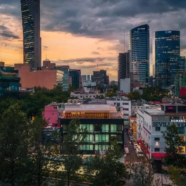 L204 Studio apt 2Bdrm 1bath fits 6 AC Rooftop, hotel in Mexico City