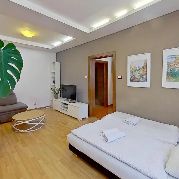 2BR APT with free garage parking, close to the historic centre, hotel in Bratislava