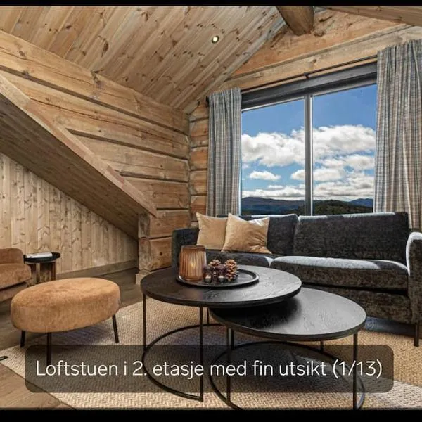 Flott moderne hytte i Holterdalen, 4 soverom, 2 bad, Jacuzzi, garasje,位于Rauland的酒店