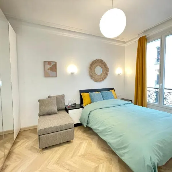 PARIS-ALESIA Super appartement 2 pièces de 39m2 - très cosy pour 1 - 5 personnes totalement refait à NEUF -ENTIRE APARTMENT LUXURIOUS AND WARM -PARIS ALESIA 14ème - Proche Aéroport Paris-Orly - Parc des Expositions Porte de Versailles FREE WIFI GRATUIT, hotel v Paříži