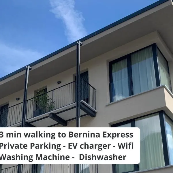 Bernina Suites - vicino al Bernina Express、ティラーノのホテル