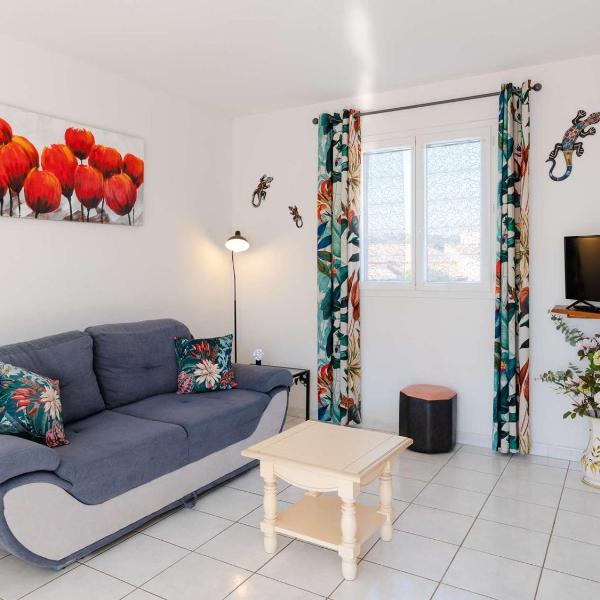 Appartement T4 Duplex à Narbonne-Plage - Vue Mer, 6 Couchages, Parking et Garage, Proche Plage - FR-1-409-50