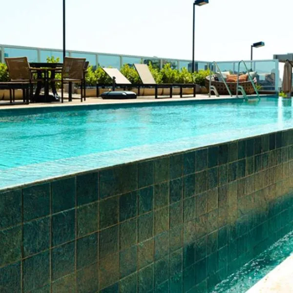 Studio moderno, piscina, academia, área de lazer!, hotel en Araçatuba