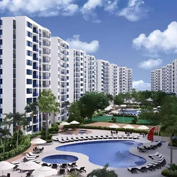 Apto completo Pto Azul Club House Ven a Descansar, hotel en Ricaurte