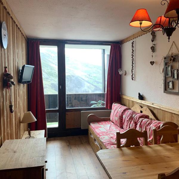 Charmant studio cabine aux Ménuires, pied des pistes, balcon, animaux permis, accès télébenne gratuit - FR-1-452-43