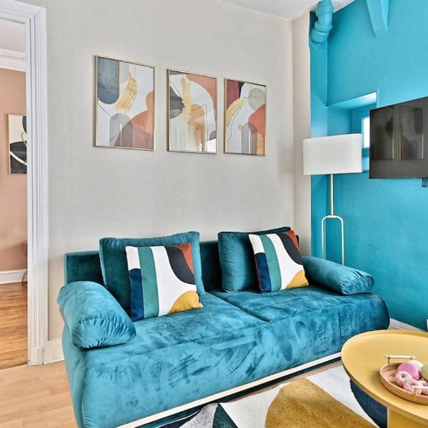Appartement coloré Paris Rue Niépce, Paryż