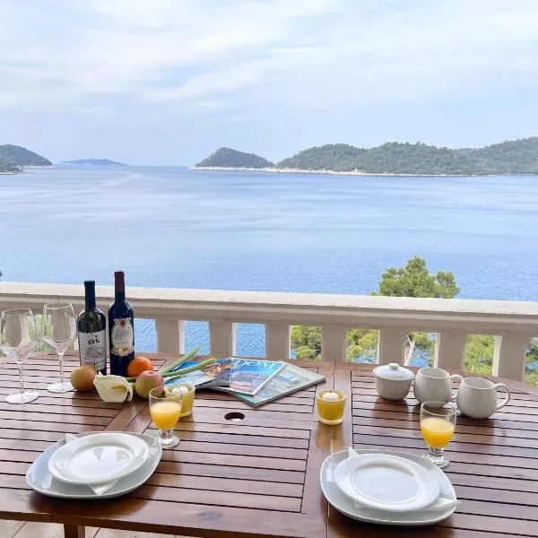 Terrace studios with panoramic seaview, hotel in Ubli
