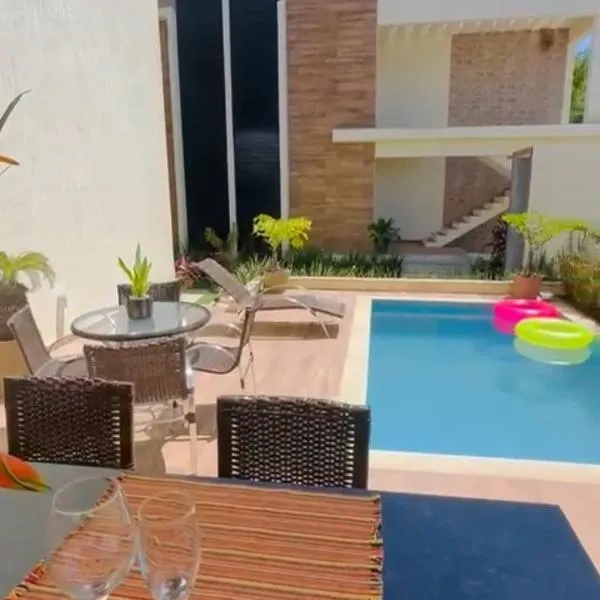 Vilagem tulum barra grande 2 quartos piscina, hotel v destinácii Marau