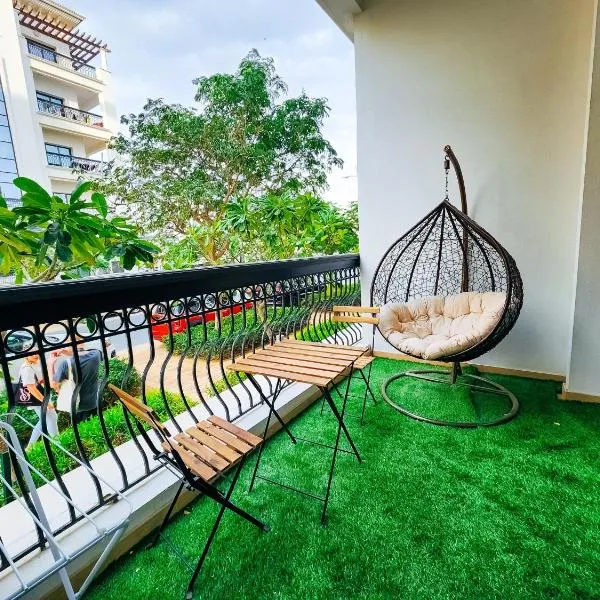 Harf-G13 Fancy 1BR w big balcony at Ansam , Yas Island, hotel v destinaci Abu Dhabi