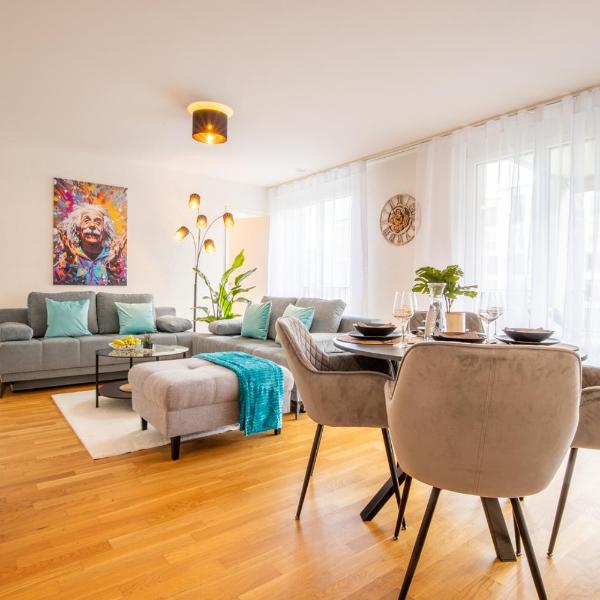 Spacious Apartment near Messe - Special EINSTEIN IIV Apartment, Basel, up to 6 guests, Basilea