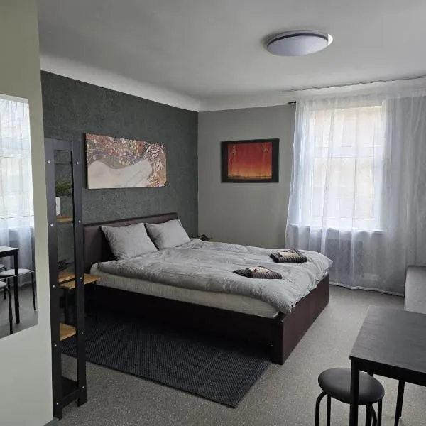 Old Riga over the river, Free parking, up to 4ppl. Self Check-in\out, hôtel à Riga