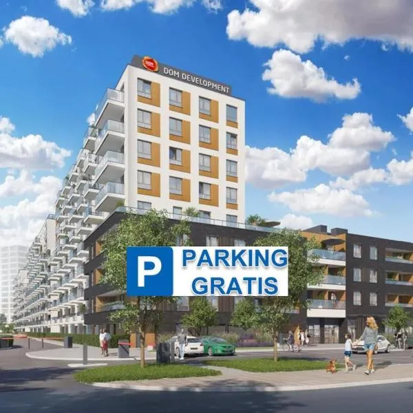 वारसॉ में, होटल Vista Residence Wola - Free Underground Parking - Next to Metro - Self Check-in