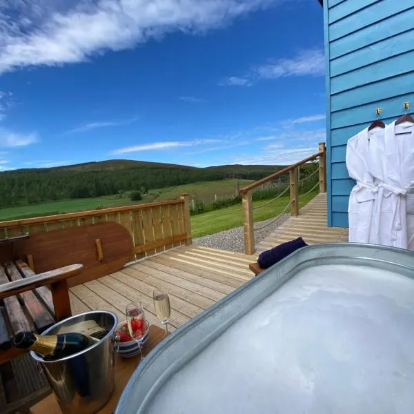 Ledmacoy Shepherds Huts, hôtel à Strathdon