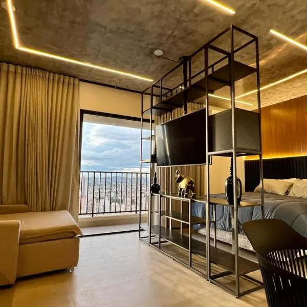 Lindo flat em prédio luxuoso - Excelente localização, hotel em Goiânia