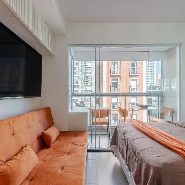 Apartamento novo e completo próximo a paulista, hotel em São Paulo