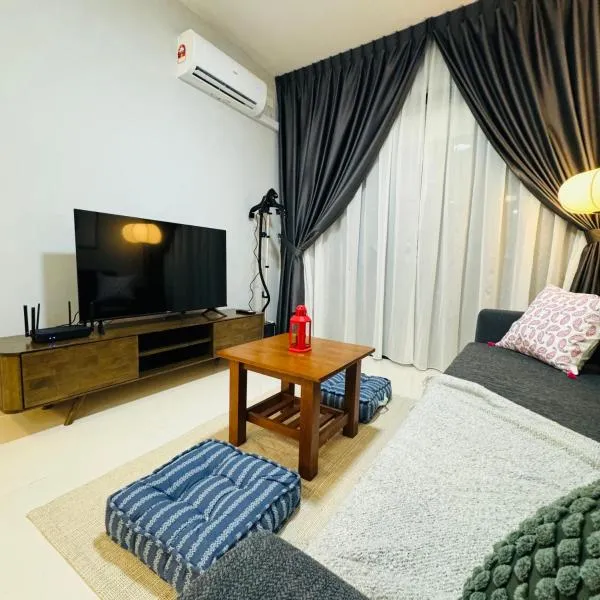 Cozy 2B1R 6pax Condo Forest City 3A-1609、ゲラン・パタのホテル