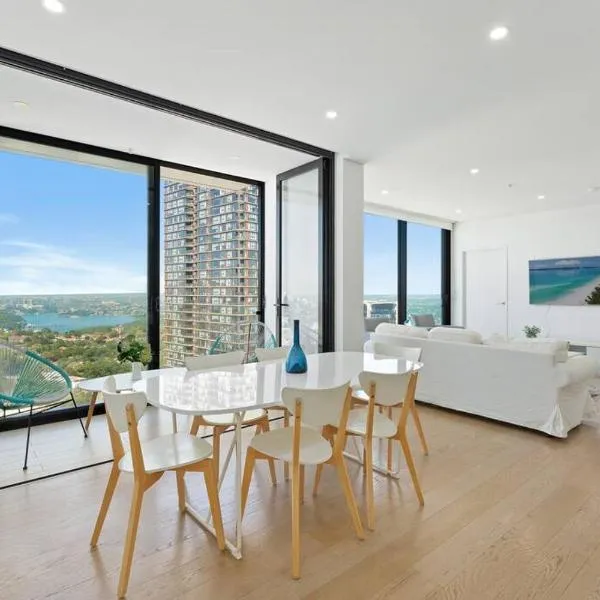 St Leonards 2B2B Apt with Skyview、シドニーのホテル