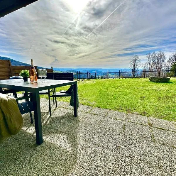 Gemütliches Alpenblick BERG-Bungalow + großer GARTEN + NETFLIX!, Hotel in Schöfweg