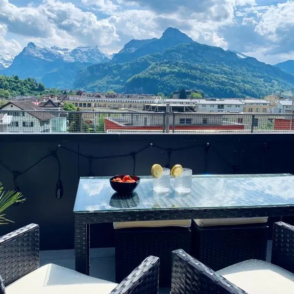 Luna o Mountainview o Pizzaoven、ブルンネンのホテル