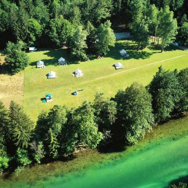 ECO River Camp - Pitches, hotel i Radovljica