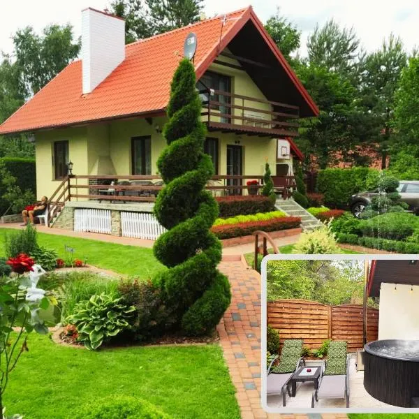 Domek Kamień nad jeziorem z jacuzzi, ξενοδοχείο σε JeleÅ„ska Huta