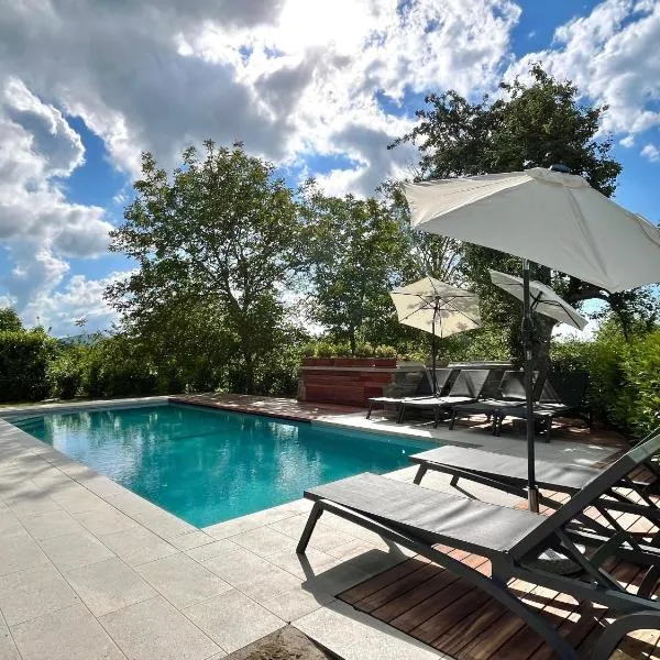 Resort Franko Spacious house with a pool، فندق في Obrov