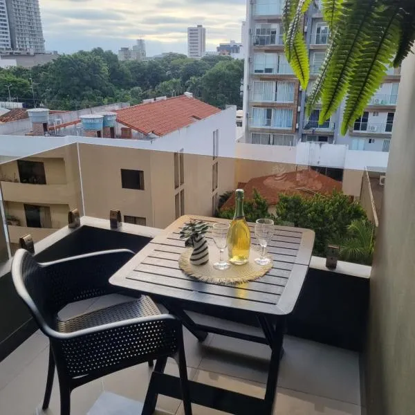 Dpto con balcón, piscina, gym, cowork en Equipe, hotel em Santa Cruz de la Sierra