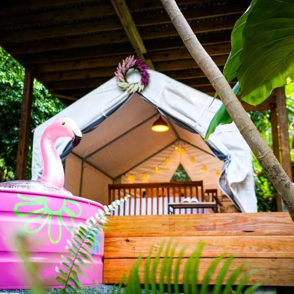 El Yunque Glamping River View at Casa Parcha，Naguabo的飯店